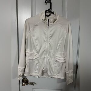 Calvin Klein Women's Off-White Athletic Lightweight Jacket